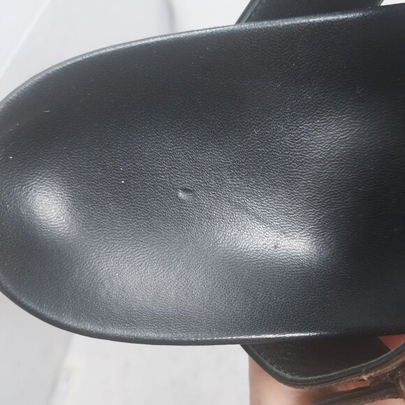 Louis Vuitton Brown Buckle Bom Dia Monogram Flat Slide Sandal - Picture 6 of 13